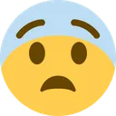 두려운 얼굴 이모지