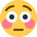 홍조 얼굴 이모지