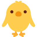 앞을 향한 아기 병아리 이모지