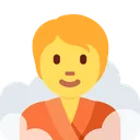 찜질방에 있는 사람 이모지