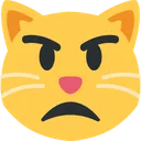 뾰루퉁한 고양이 이모지