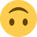 거꾸로 된 얼굴 이모지